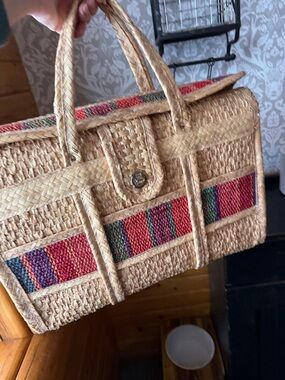 Woven Straw Bag Large